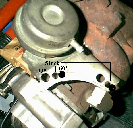 Drill holes to mount wastegate can